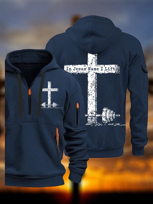 In Jesus' Name I Lift  Jesus God Christian Zipper Hoodies