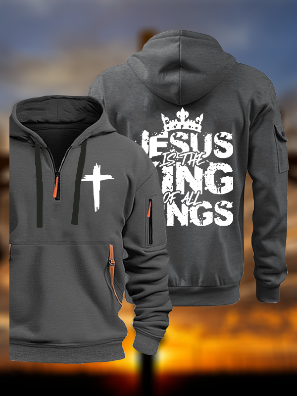 Jesus Christ Is King  Jesus God Christian Zipper Hoodies