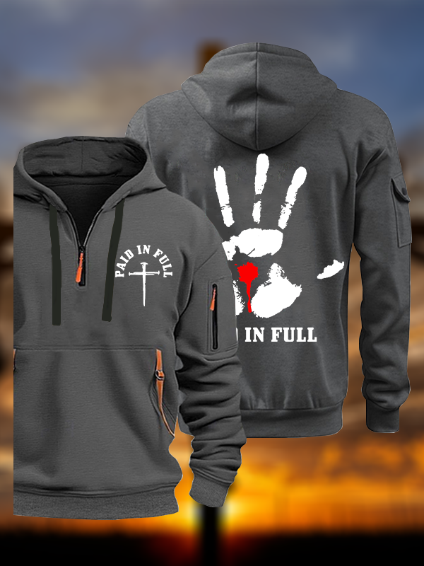 Paid In Full Jesus God Christian Zipper Hoodies