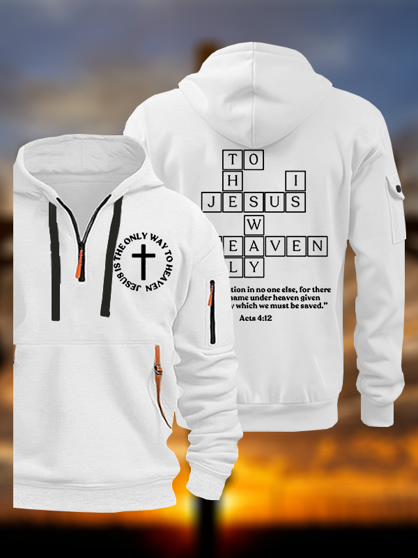 Jesus Is The Only Way To Heaven Jesus God Christian Zipper Hoodies