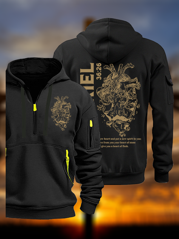 I Will Give You A New Heart And Put A New Spirit Jesus God Christian Zipper Hoodies