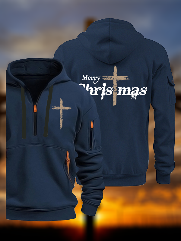 Merry Chrismas  Jesus God Christian Zipper Hoodies