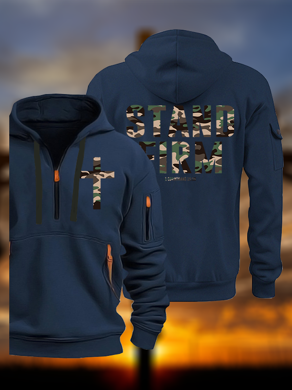 Stand Firm Jesus God Christian Zipper Hoodies