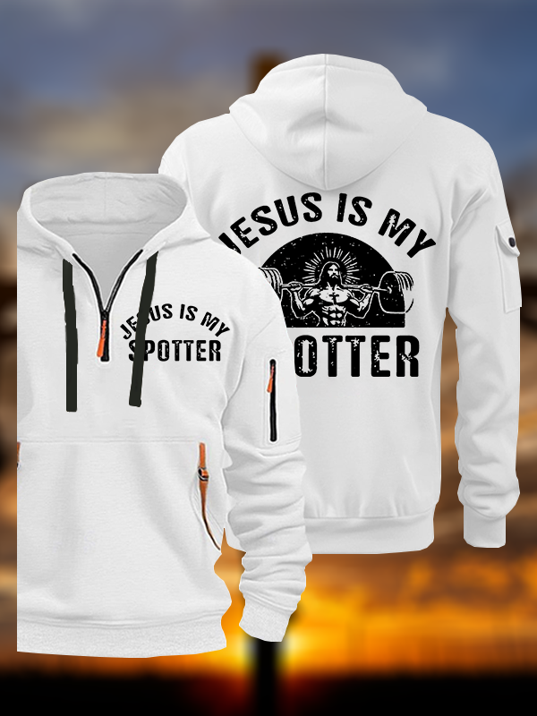 Jesus Is My Spotter Jesus God Christian Zipper Hoodies