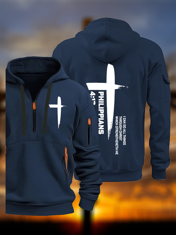 I Can Do All Things Through Christ Jesus God Christian Zipper Hoodies