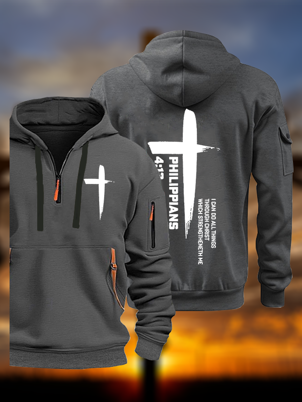 I Can Do All Things Through Christ Jesus God Christian Zipper Hoodies