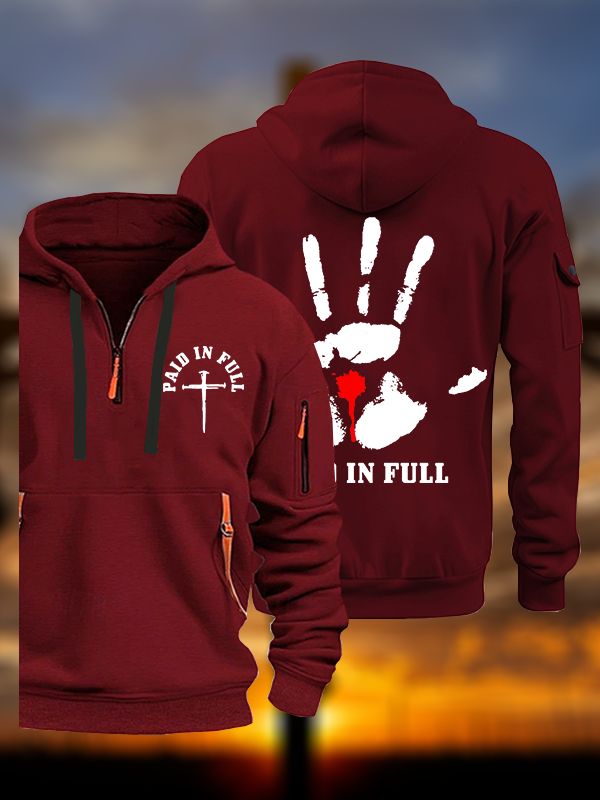 Paid In Full Jesus God Christian Zipper Hoodies