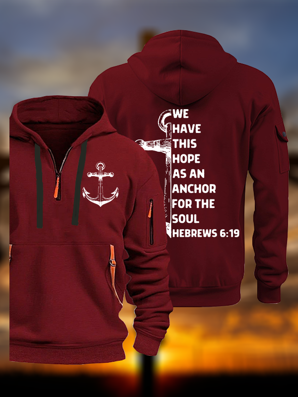 Hope As Anchor Jesus God Christian Zipper Hoodies