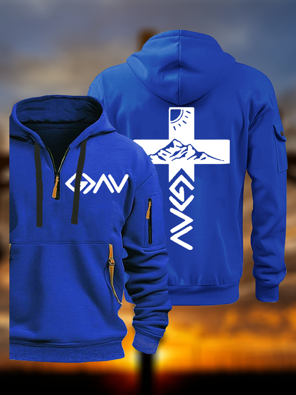 God is Greater than the Highs & Lows Jesus God Christian Zipper Hoodies