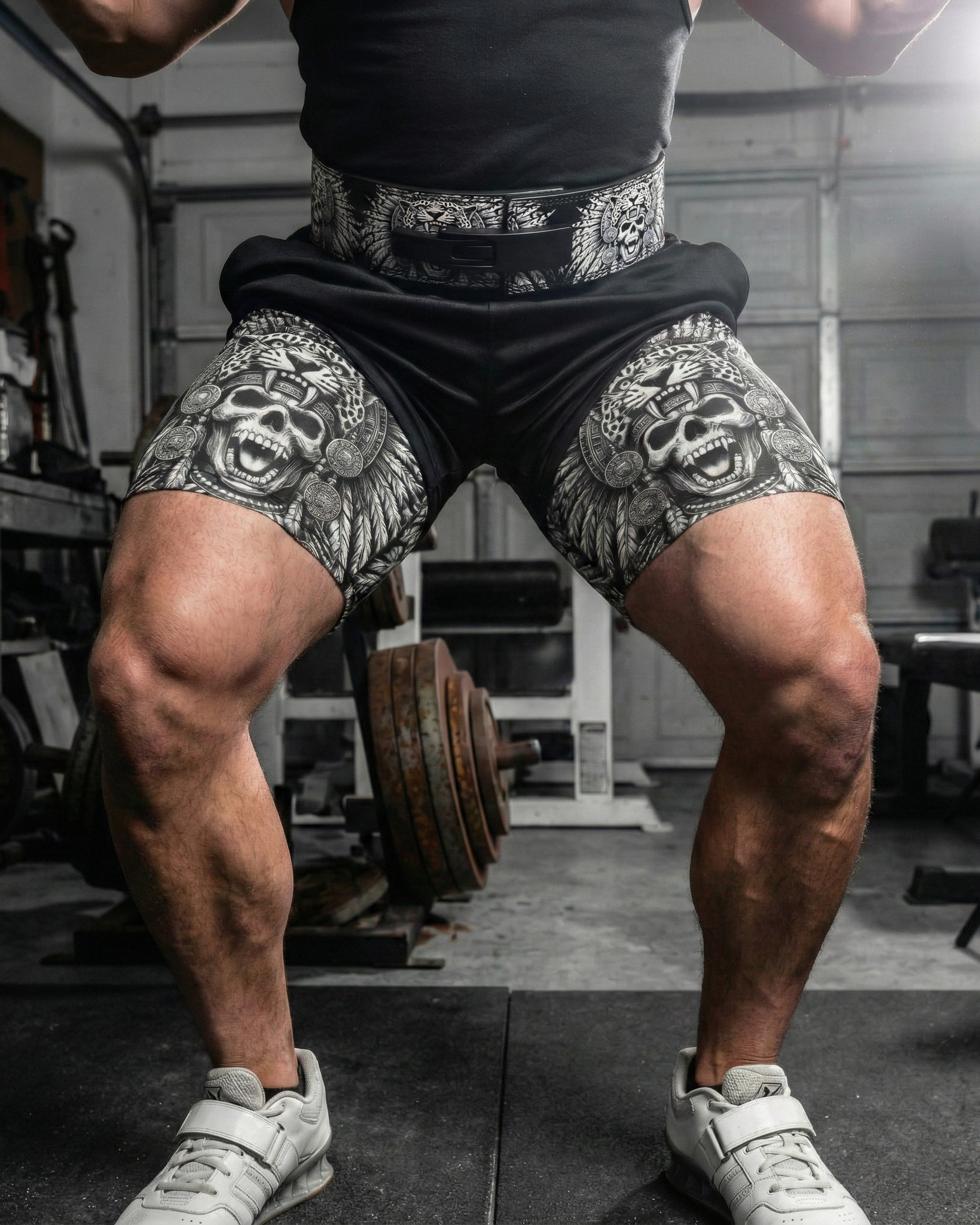 Aztec Warrior 2 in 1 Printed Gym Shorts 11492