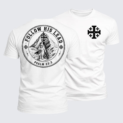 Luxe Mercerized Cotton Tee - Follow His Lead
