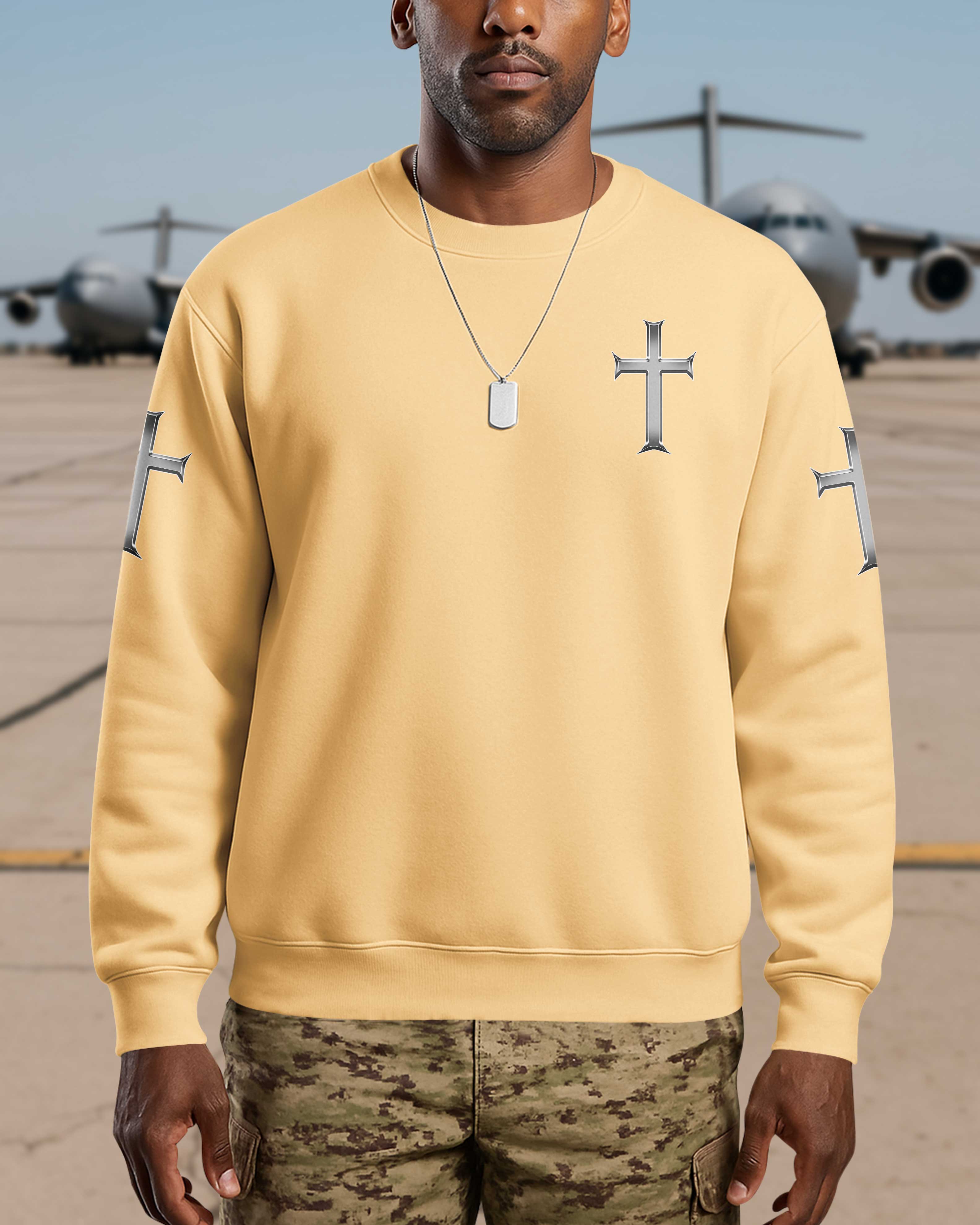 Trained By The Corps Redeemed By The Cross Sweater