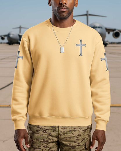 Trained By The Corps Redeemed By The Cross Sweater