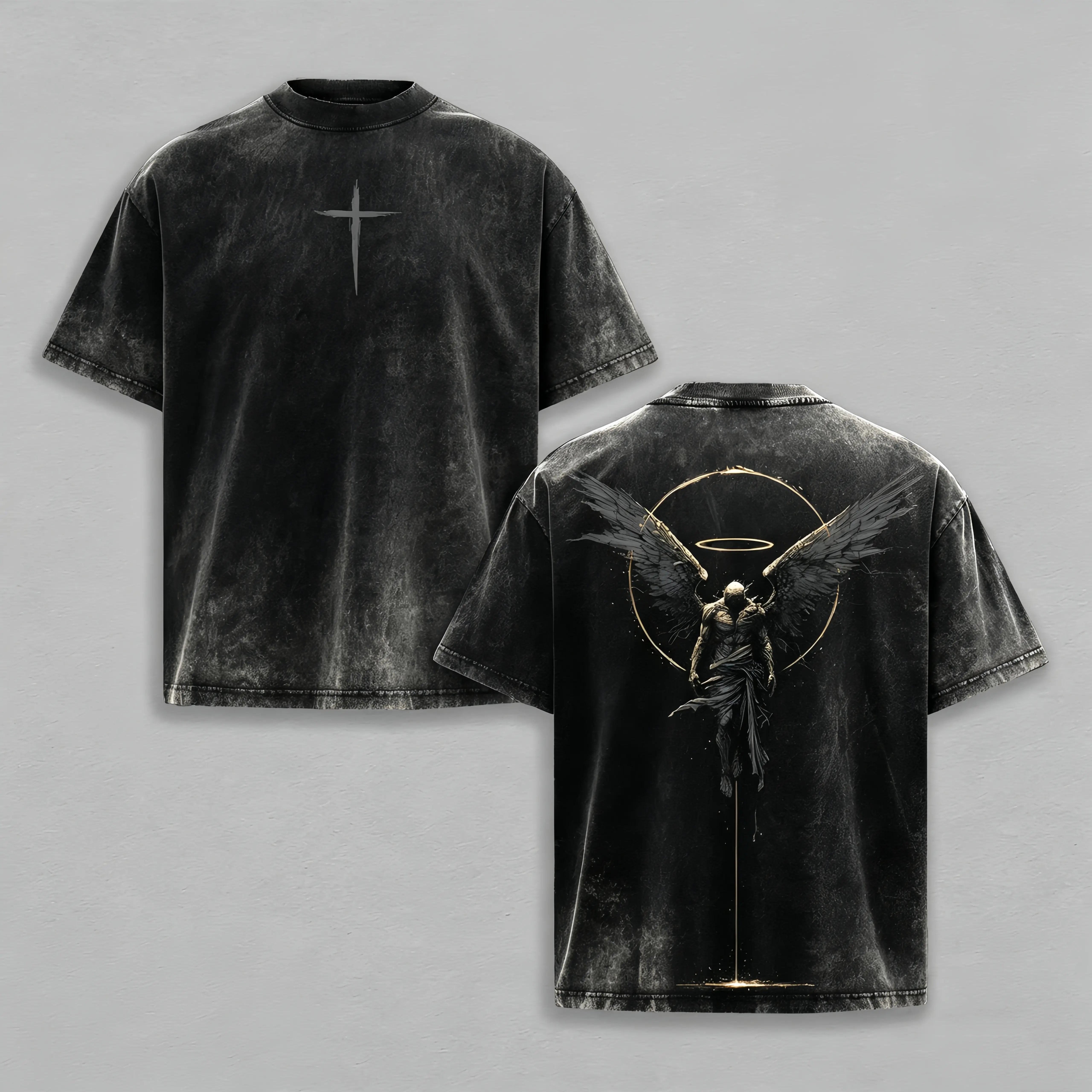 VINTAGE ANGEL CROSS OVERSIZED T-SHIRT