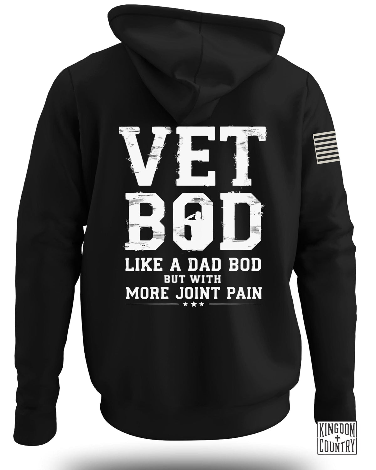 Vet Bod Like Dad Bod Hoodie (Back)