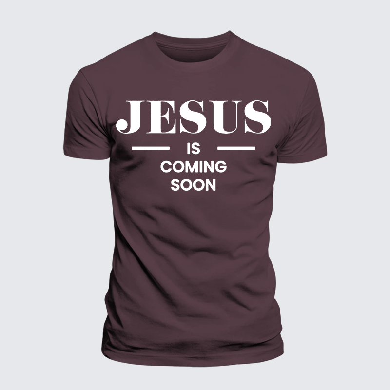 Luxe Mercerized Cotton Tee - Jesus Is Coming Soon
