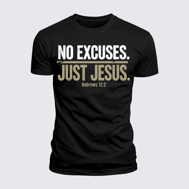 Luxe Mercerized Cotton Tee - No Excuses Just Jesus