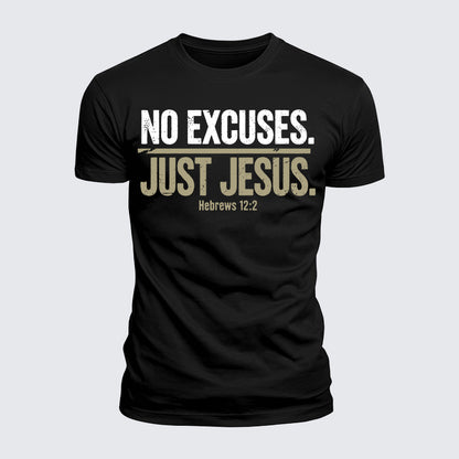 Luxe Mercerized Cotton Tee - No Excuses Just Jesus