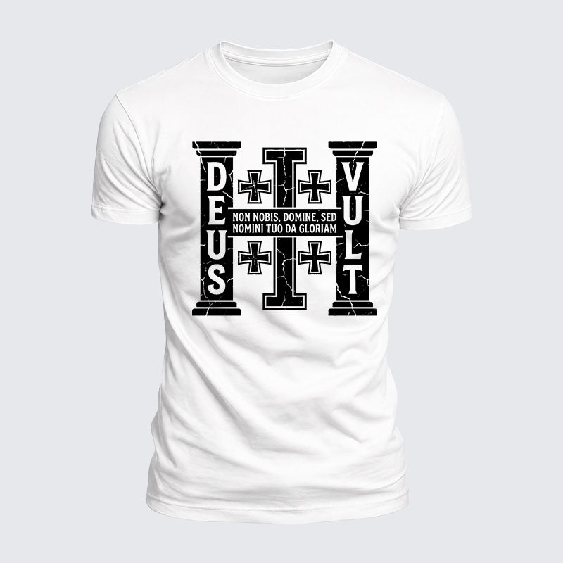 Luxe Mercerized Cotton Tee - Deus Vult