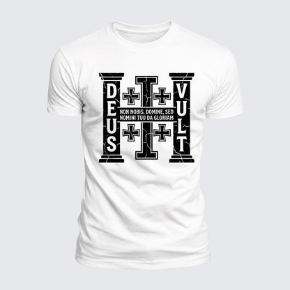Luxe Mercerized Cotton Tee - Deus Vult