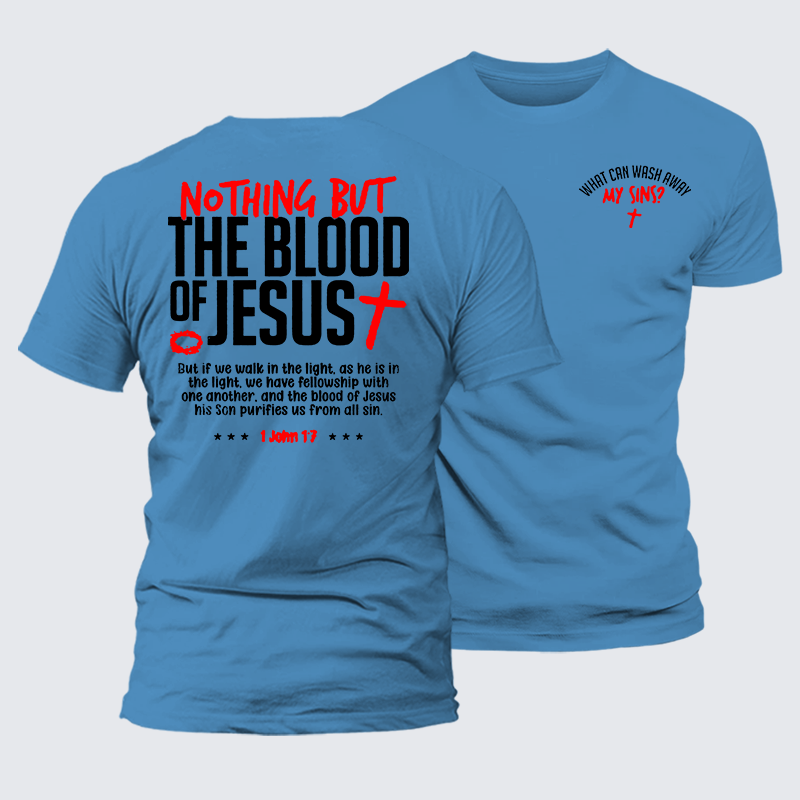 Luxe Mercerized Cotton Tee - What Can Wash Away My Sins