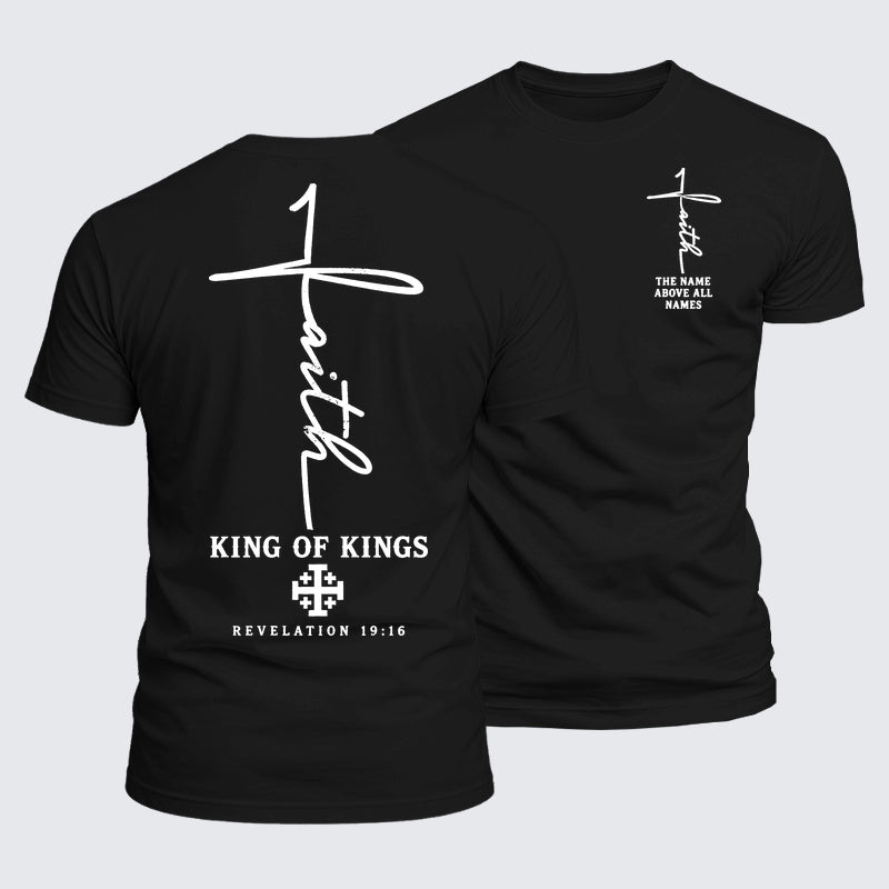 Luxe Mercerized Cotton Tee -  King Of Kings Jesus Cross
