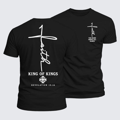 Luxe Mercerized Cotton Tee -  King Of Kings Jesus Cross