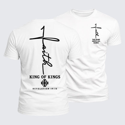 Luxe Mercerized Cotton Tee -  King Of Kings Jesus Cross