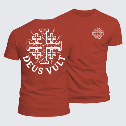 Luxe Mercerized Cotton Tee - Deus Vult