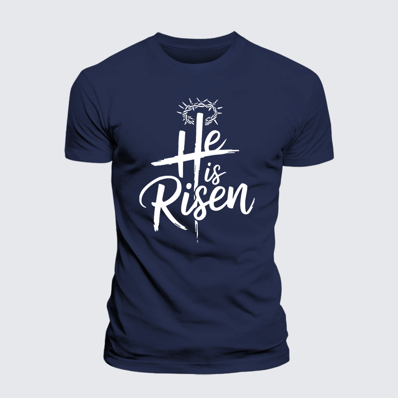 Luxe Mercerized Cotton Tee - He Is Risen
