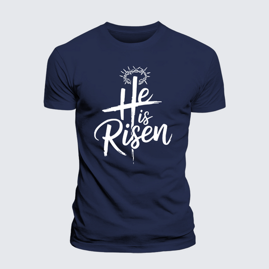 Luxe Mercerized Cotton Tee - He Is Risen