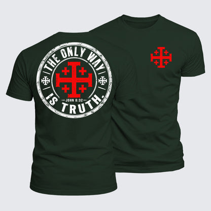 Luxe Mercerized Cotton Tee - The Only Way Is Truth John 8:32