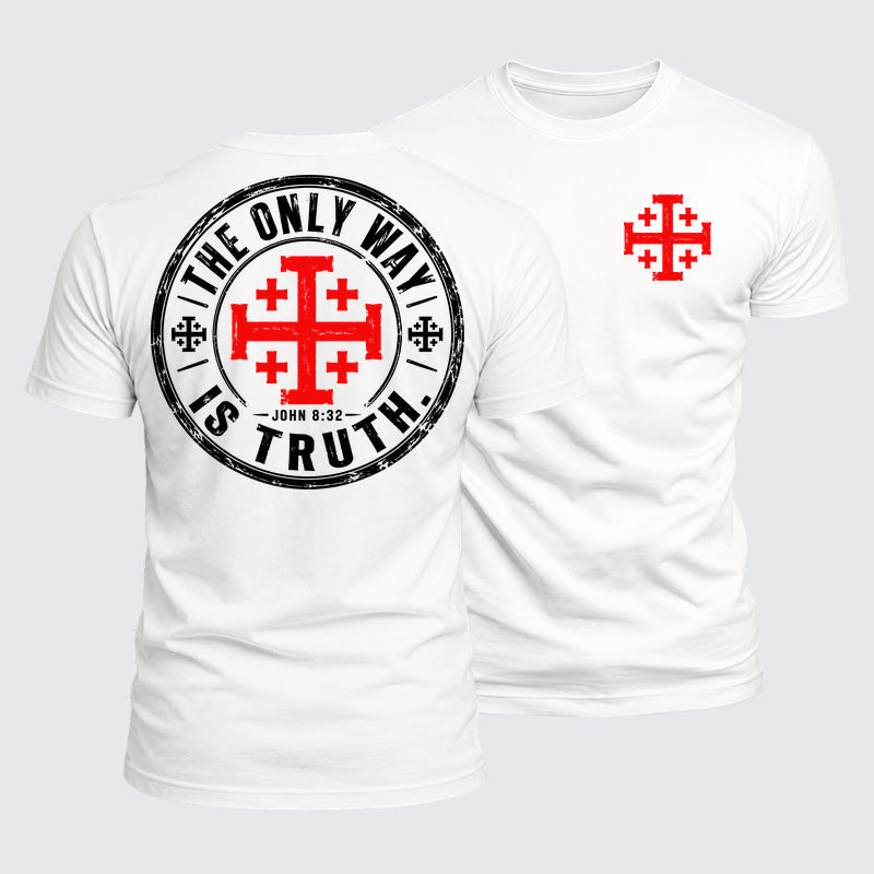 Luxe Mercerized Cotton Tee - The Only Way Is Truth John 8:32