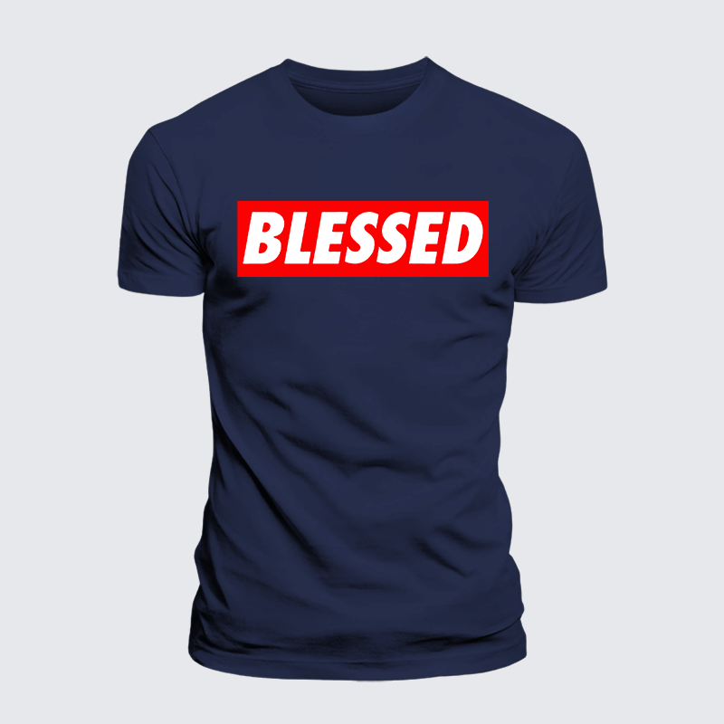 Luxe Mercerized Cotton Tee - Blessed