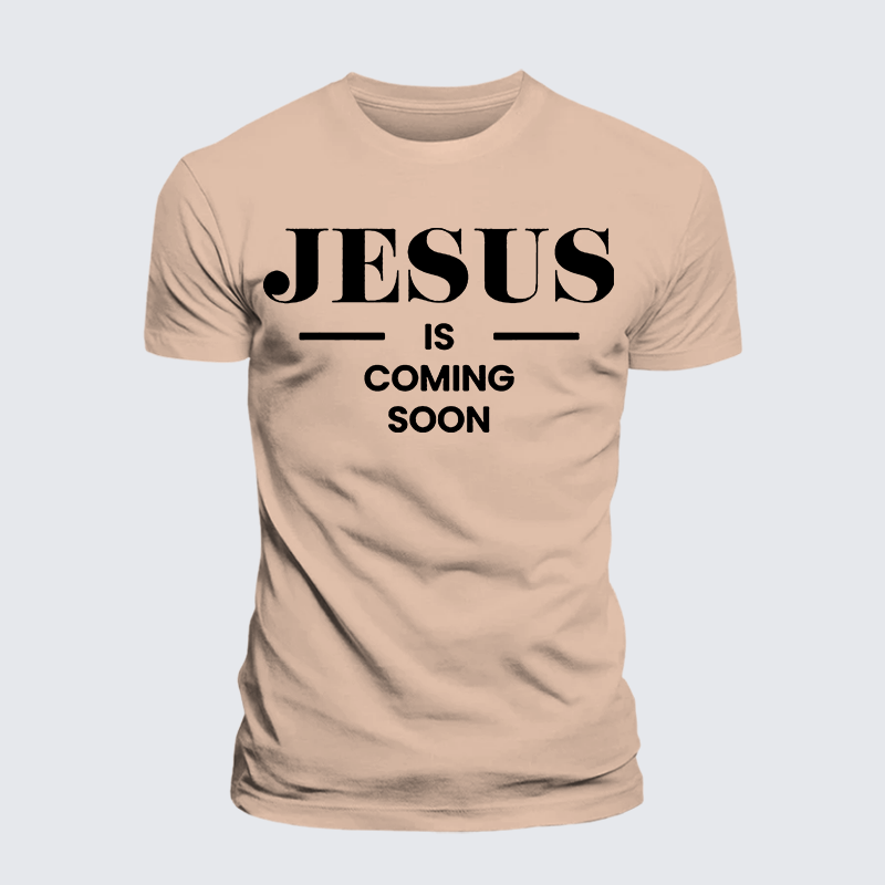 Luxe Mercerized Cotton Tee - Jesus Is Coming Soon