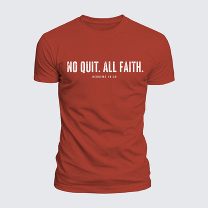 Luxe Mercerized Cotton Tee - No Quit All Faith