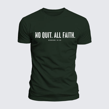 Luxe Mercerized Cotton Tee - No Quit All Faith