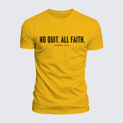 Luxe Mercerized Cotton Tee - No Quit All Faith
