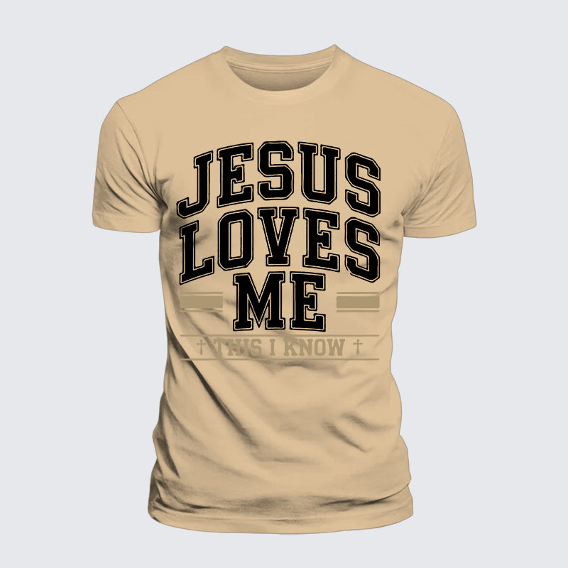 Luxe Mercerized Cotton Tee - Jesus Love Me This I Know