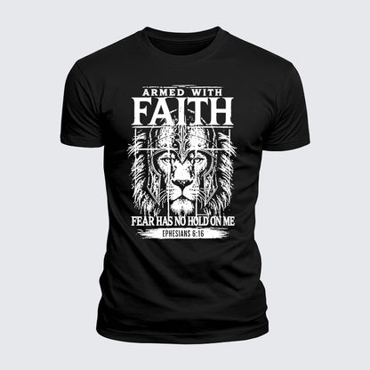 Luxe Mercerized Cotton Tee - Armed With Faith