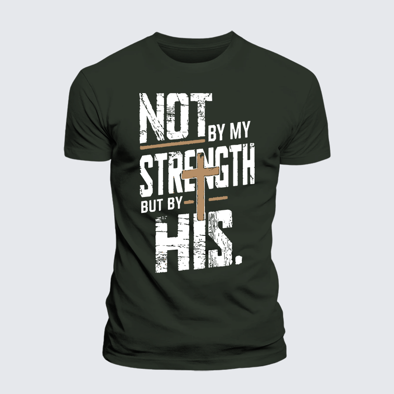 Luxe Mercerized Cotton Tee - Not by My Strength
