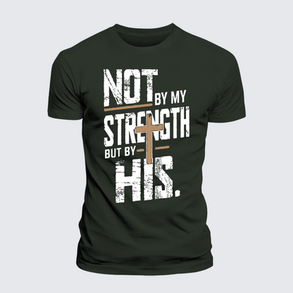 Luxe Mercerized Cotton Tee - Not by My Strength
