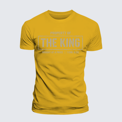 Luxe Mercerized Cotton Tee - Property of The king 1 Cor. 6:20