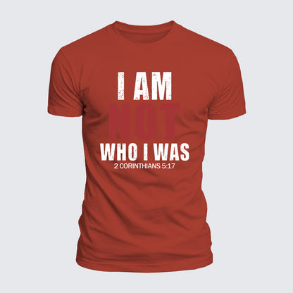 Luxe Mercerized Cotton Tee - I Am Not Who I Was