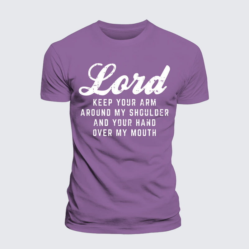 Luxe Mercerized Cotton Tee - Lord Arm Shoulder Hand Mouth