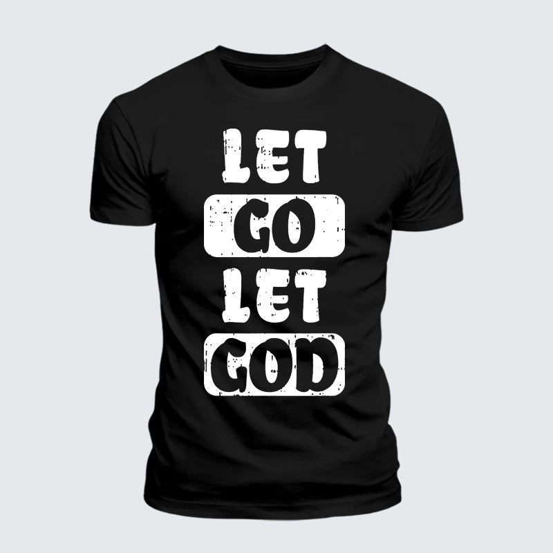 Luxe Mercerized Cotton Tee - Let Go Let God