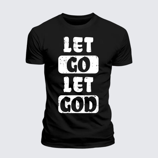 Luxe Mercerized Cotton Tee - Let Go Let God