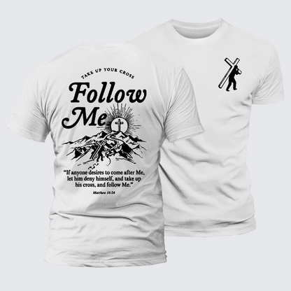 Luxe Mercerized Cotton Tee - Take Up Your Cross And Follow Me