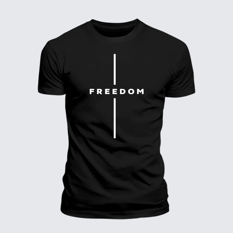 Luxe Mercerized Cotton Tee - Freedom Is Not Free