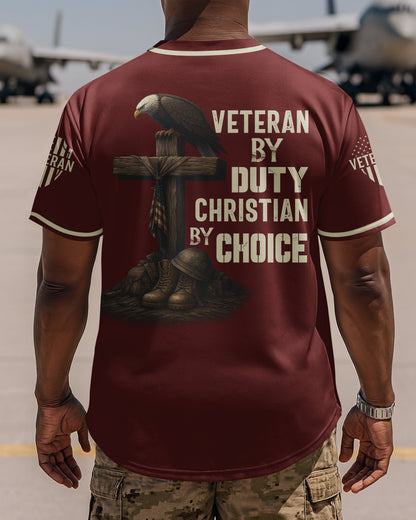 Veteran By Duty Christian By Choice Jersey